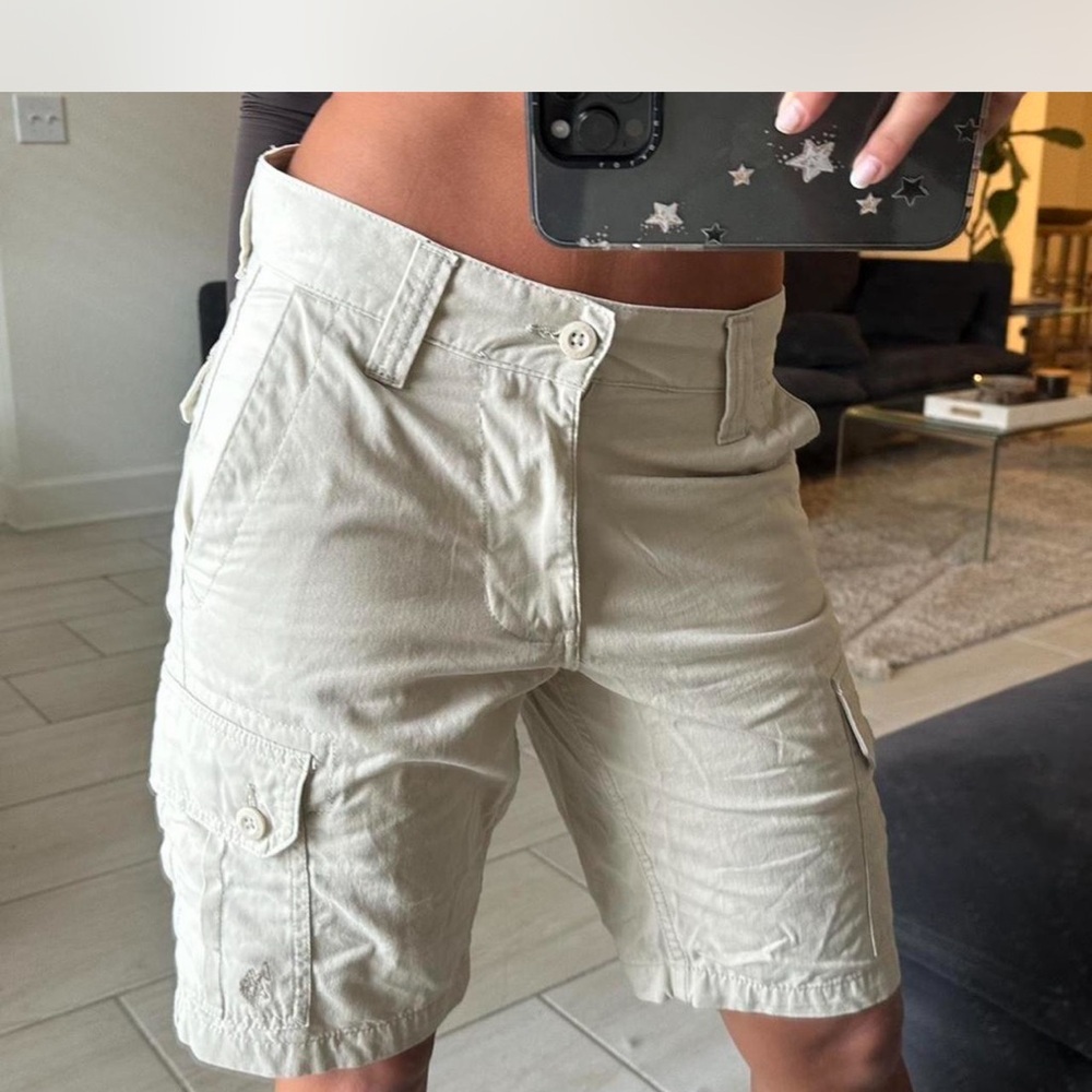 U.S. Polo Assn. Women’s Cream Cargo Shorts